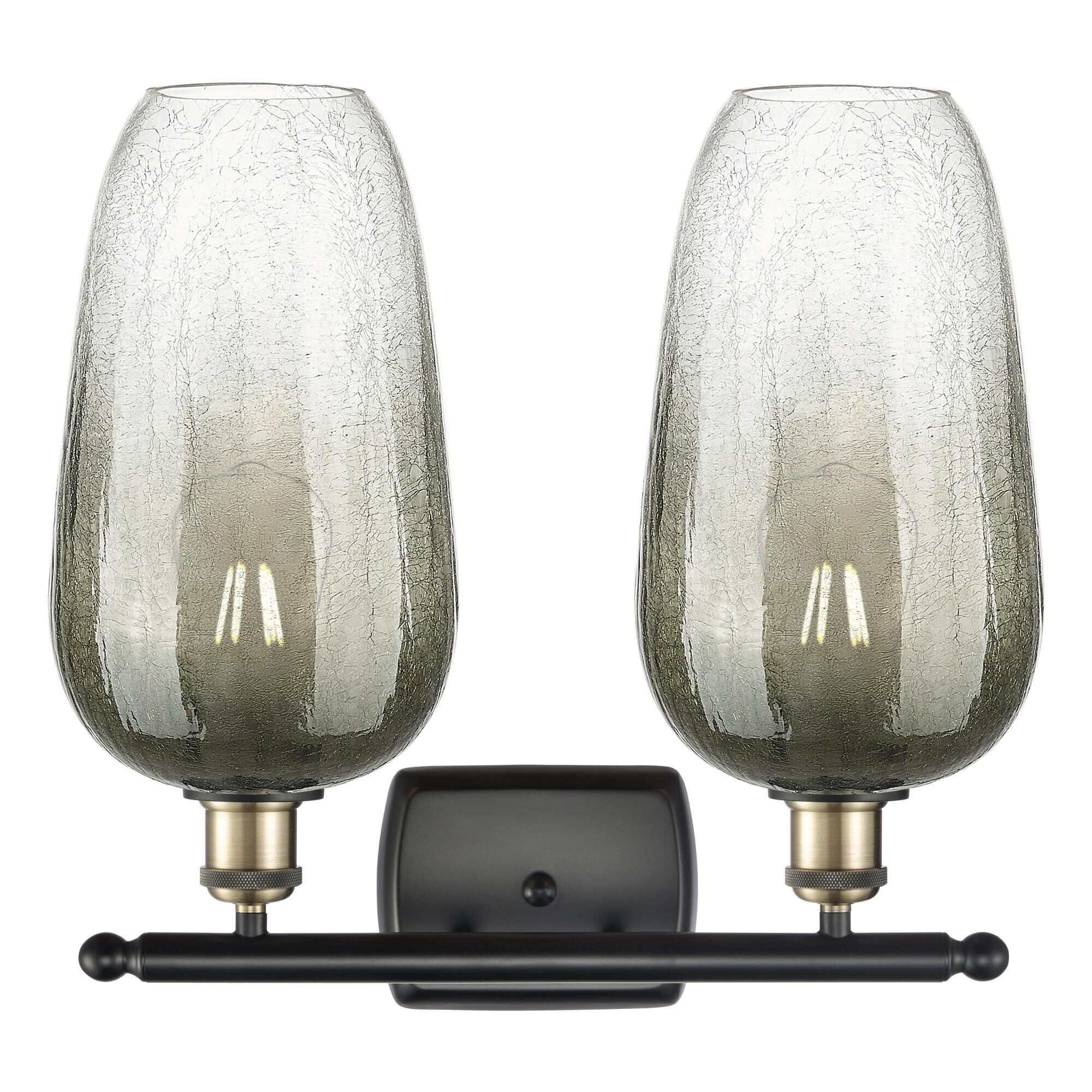 Shown in Black Antique Brass finish and Slate glass