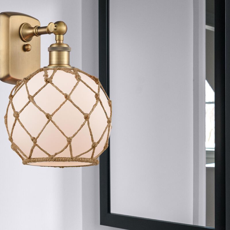 Bruno Marashlian Farmhouse Rope 13 Inch Wall Sconce by Innovations Lighting