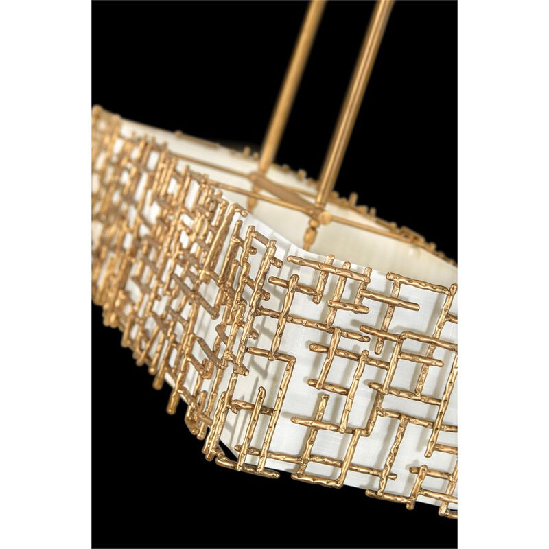 Farrah Medium Linear Chandelier by Fredrick Ramond