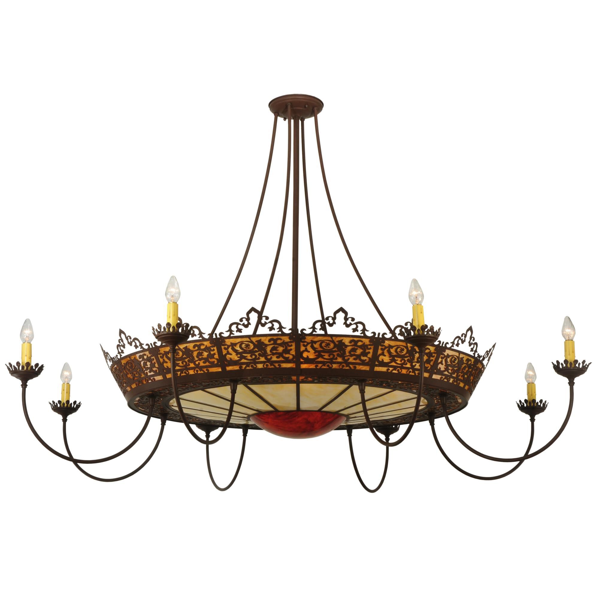 Stanley 84 Inch 18 Light Semi Flush Mount by Meyda Lighting