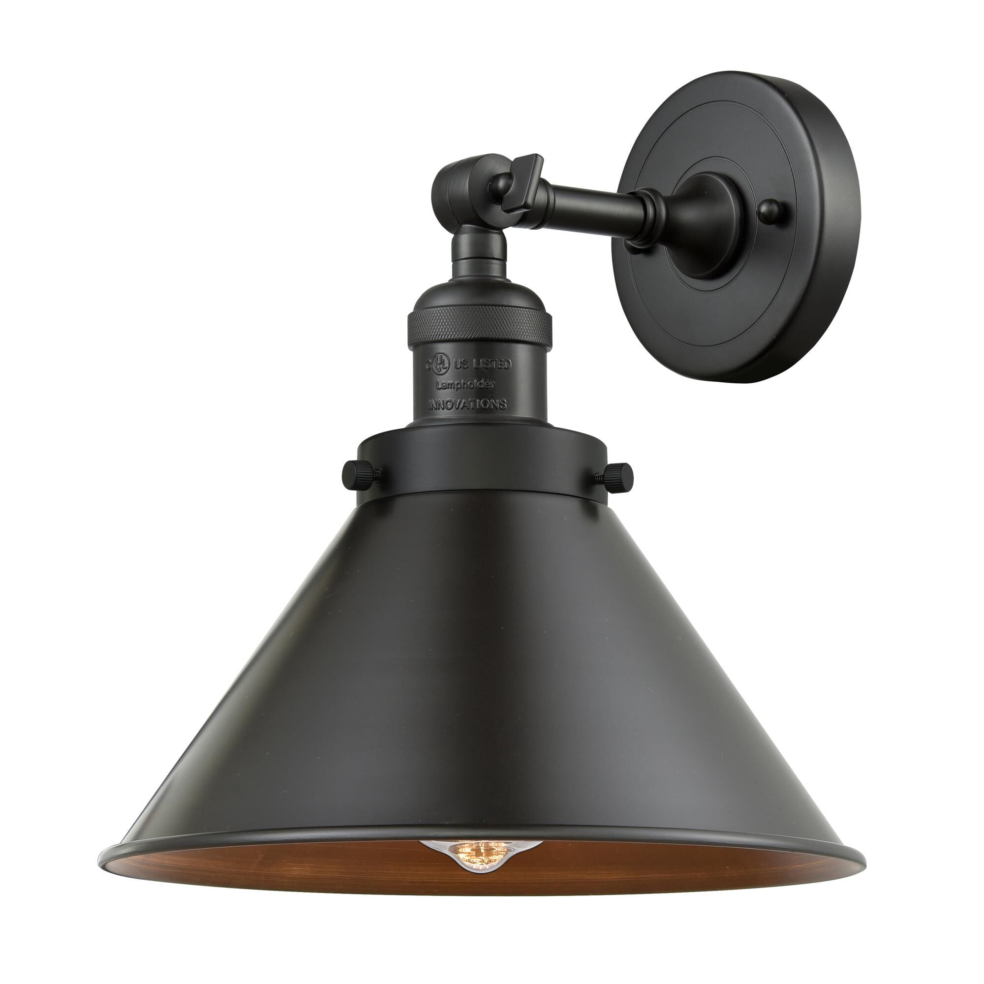 Shown in Oil Rubbed Bronze finish and Oil Rubbed Bronze shade