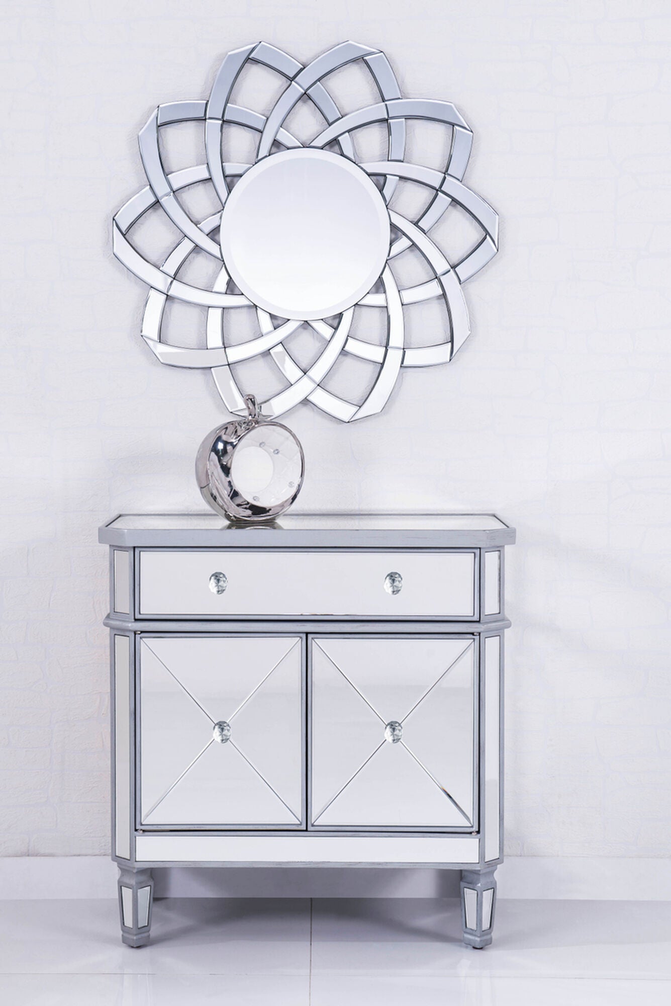 Shown in Hand Rubbed Antique Silver finish
