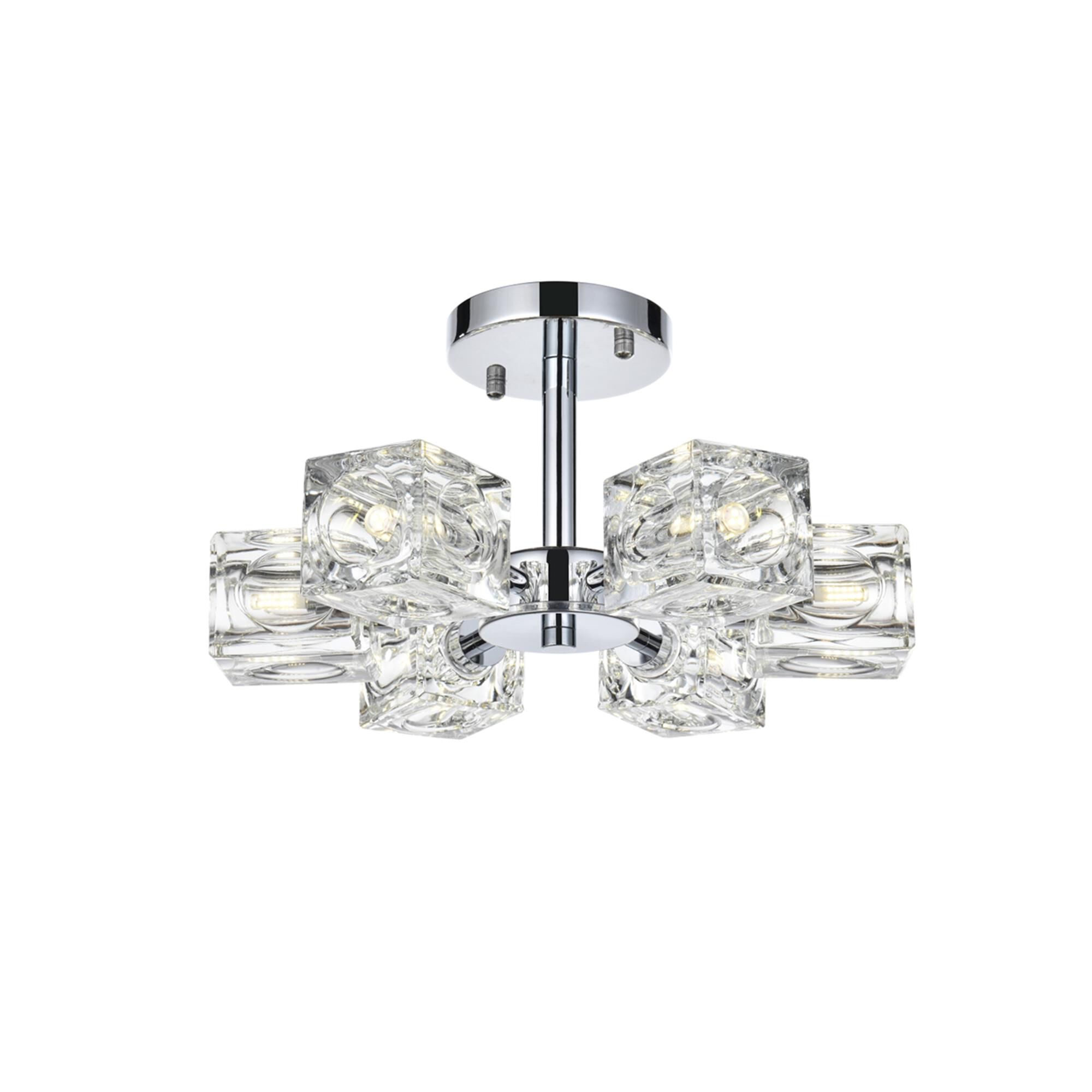 Shown in Chrome finish and Clear Royal Cut crystal