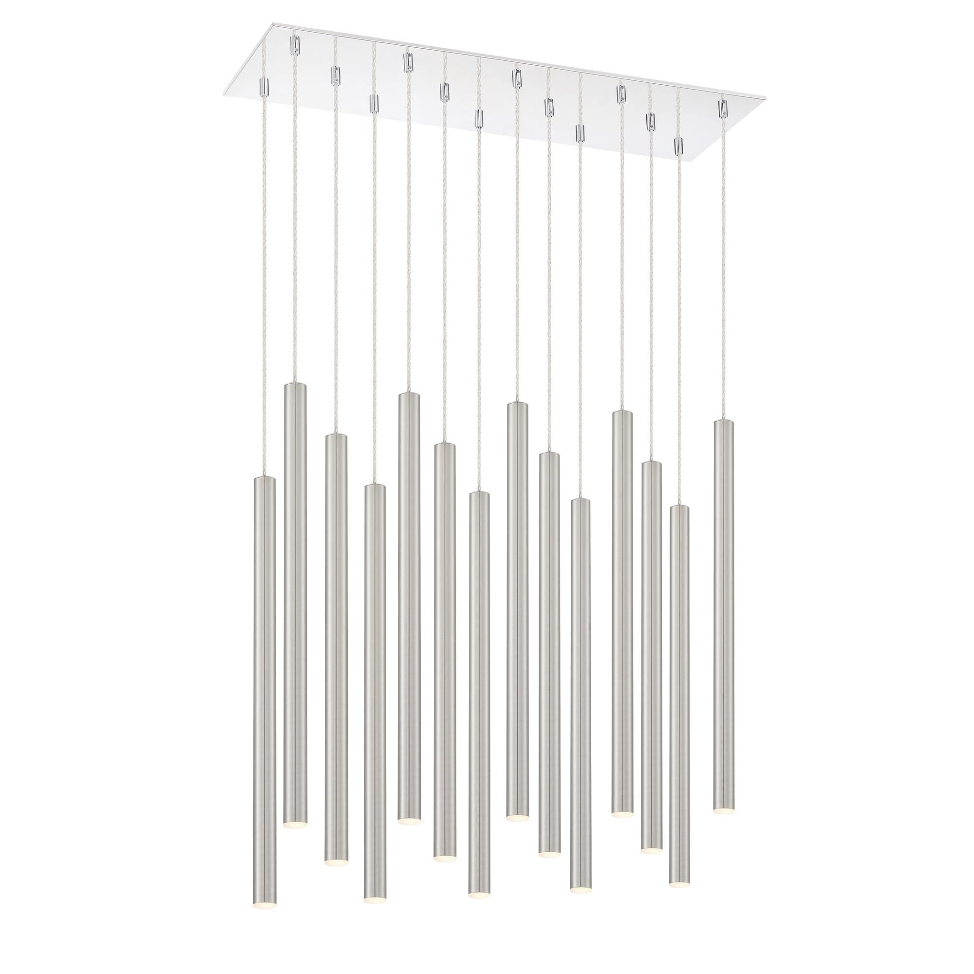 Shown in Chrome finish and Steel glass and Steel shade