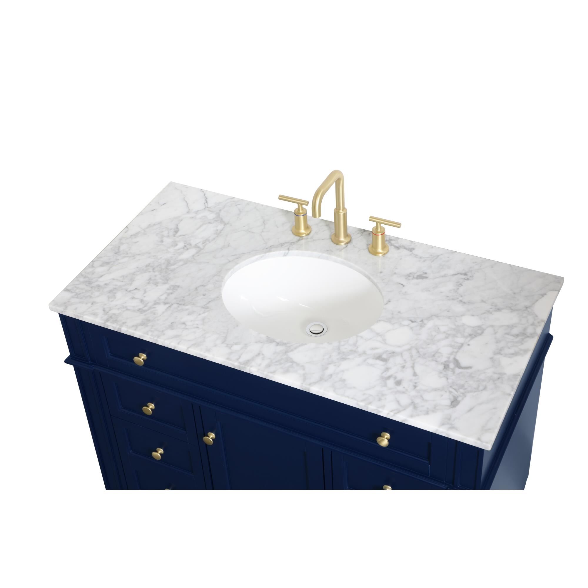 Shown in Blue finish