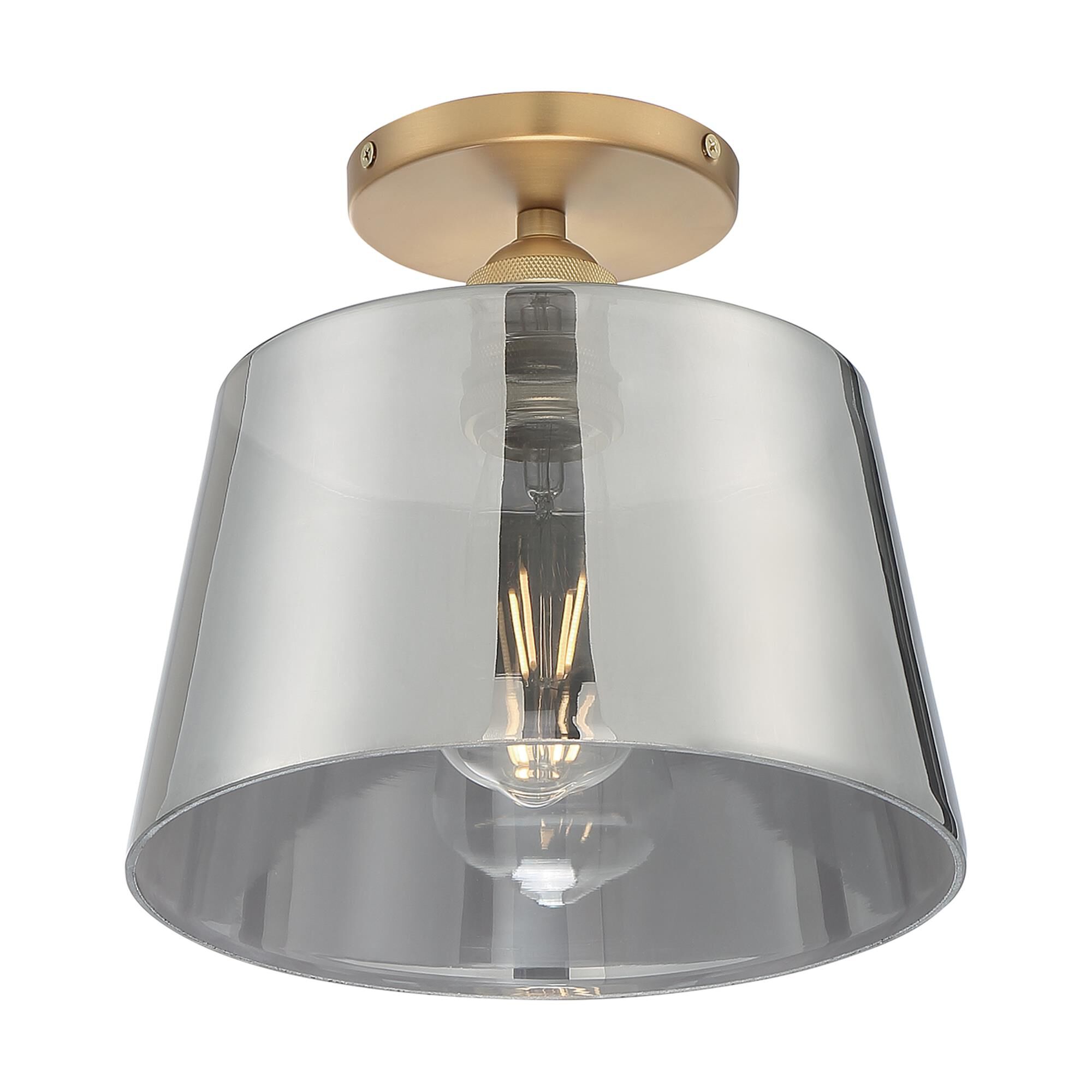 Motif 10 Inch 1 Light Semi Flush Mount by Nuvo Lighting