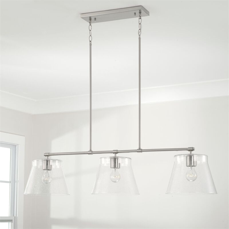 Baker 44 Inch 3 Light Linear Suspension Light by Homeplace by Capital Lighting Fixture Company