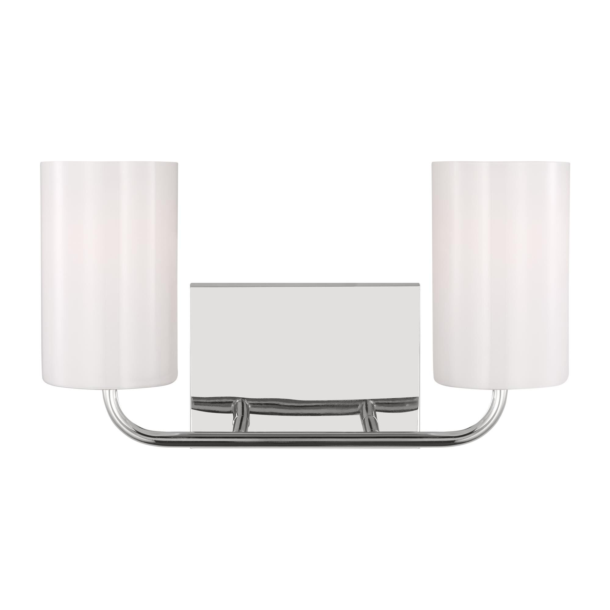 Shown in Chrome finish and Clear Outside / Painted White Inside Glass s shade