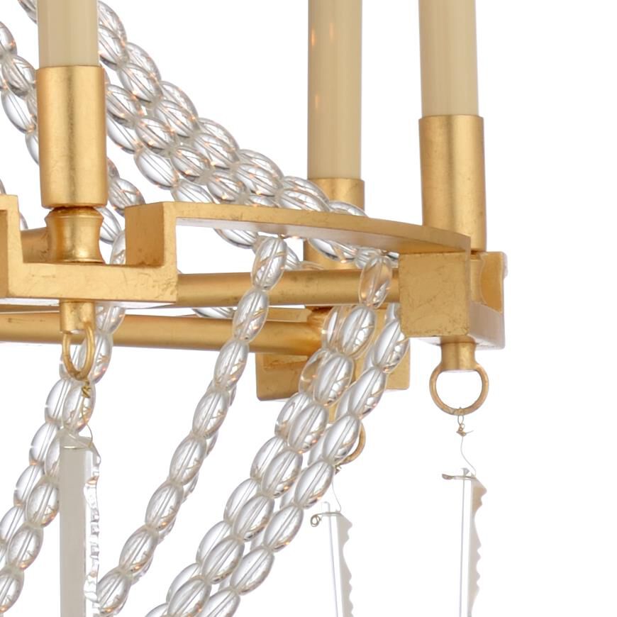 27 Inch 8 Light Chandelier by Wildwood