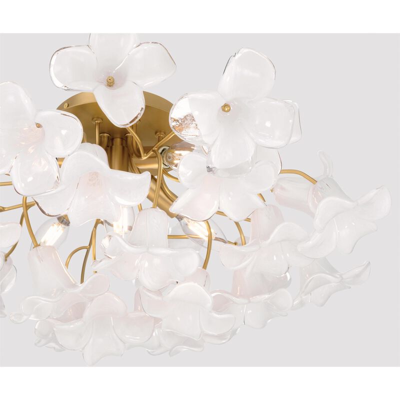 Bloome 25 Inch Semi Flush Mount by Metropolitan Lighting