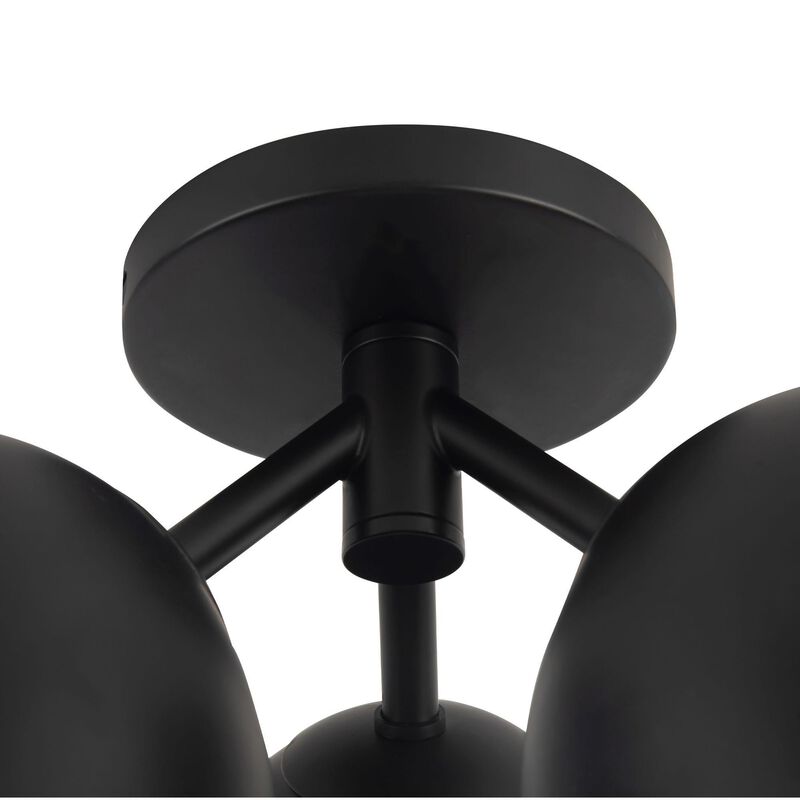 Ryan Pauly Fosso 12 Inch 3 Light Semi Flush Mount by Kuzco