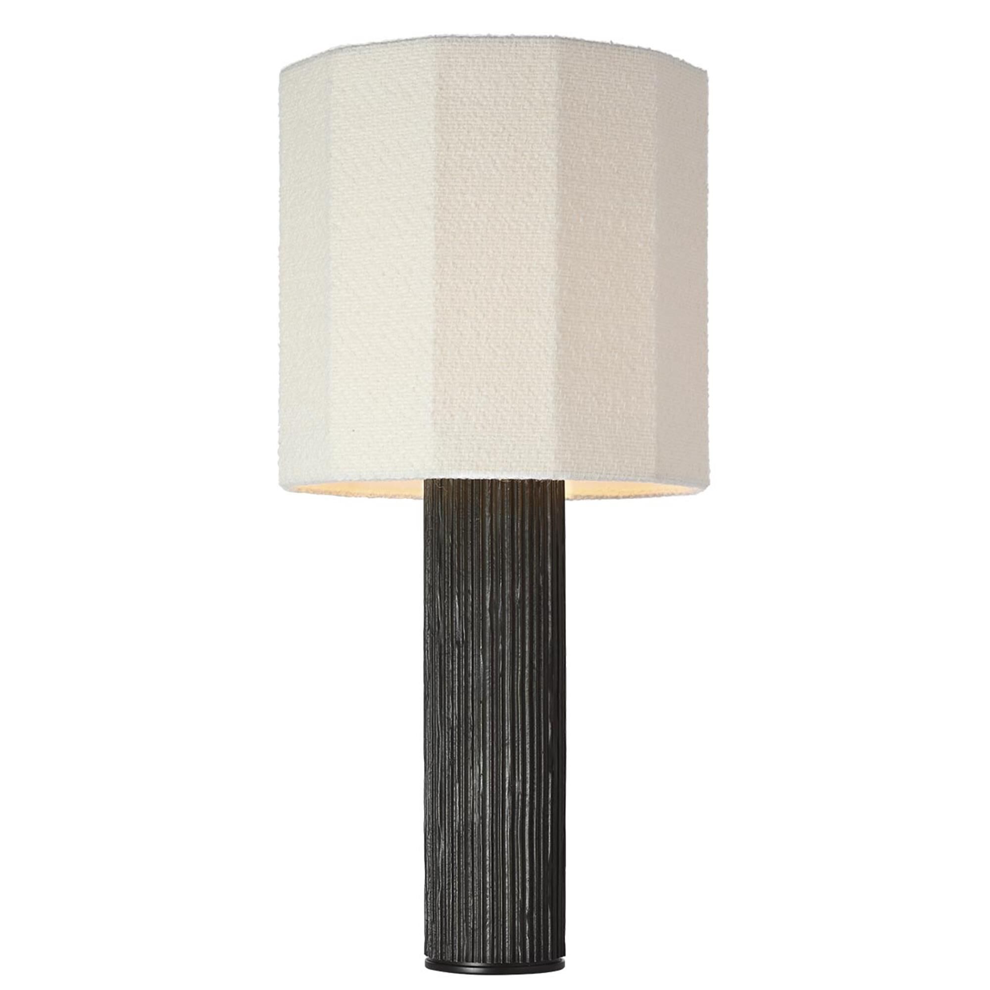 Shown in Ridged Carbon finish and Decorative Boucle shade