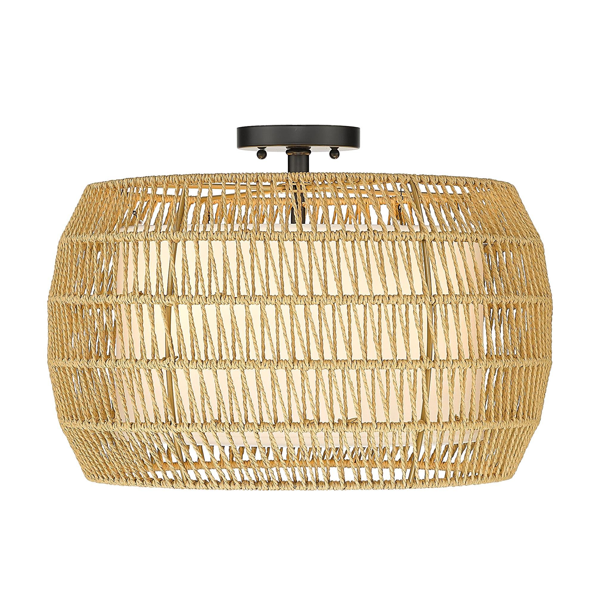 Everly Semi Flush Mount by Golden Lighting