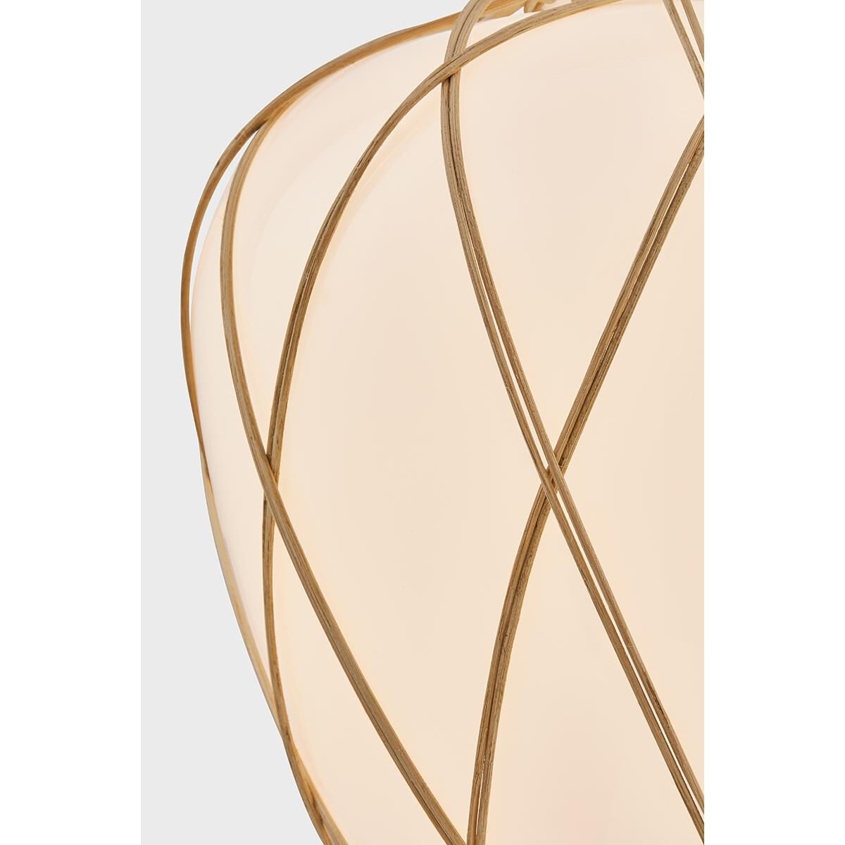 Shown in Aged Brass finish and Opal Glossy glass