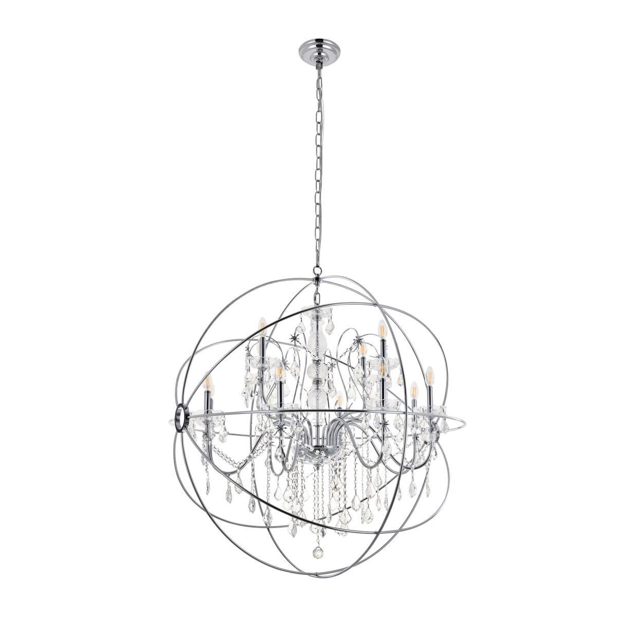 Cordelia 43 Inch 12 Light Chandelier by Elegant Lighting