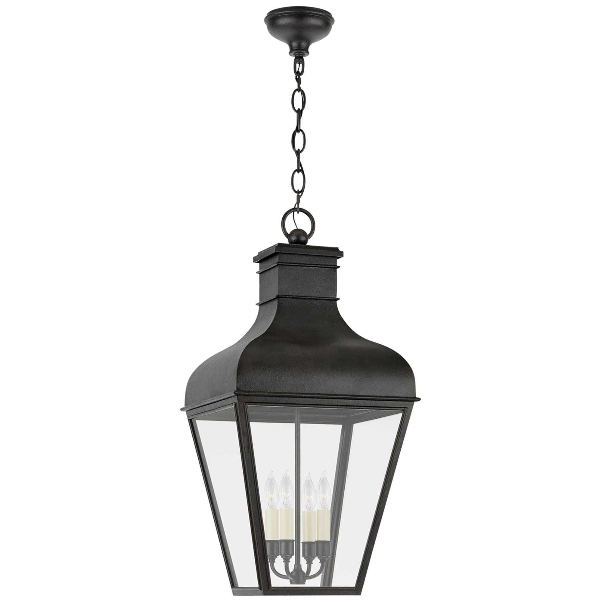 Shown in French Rust finish and Clear glass and Clear Glass shade