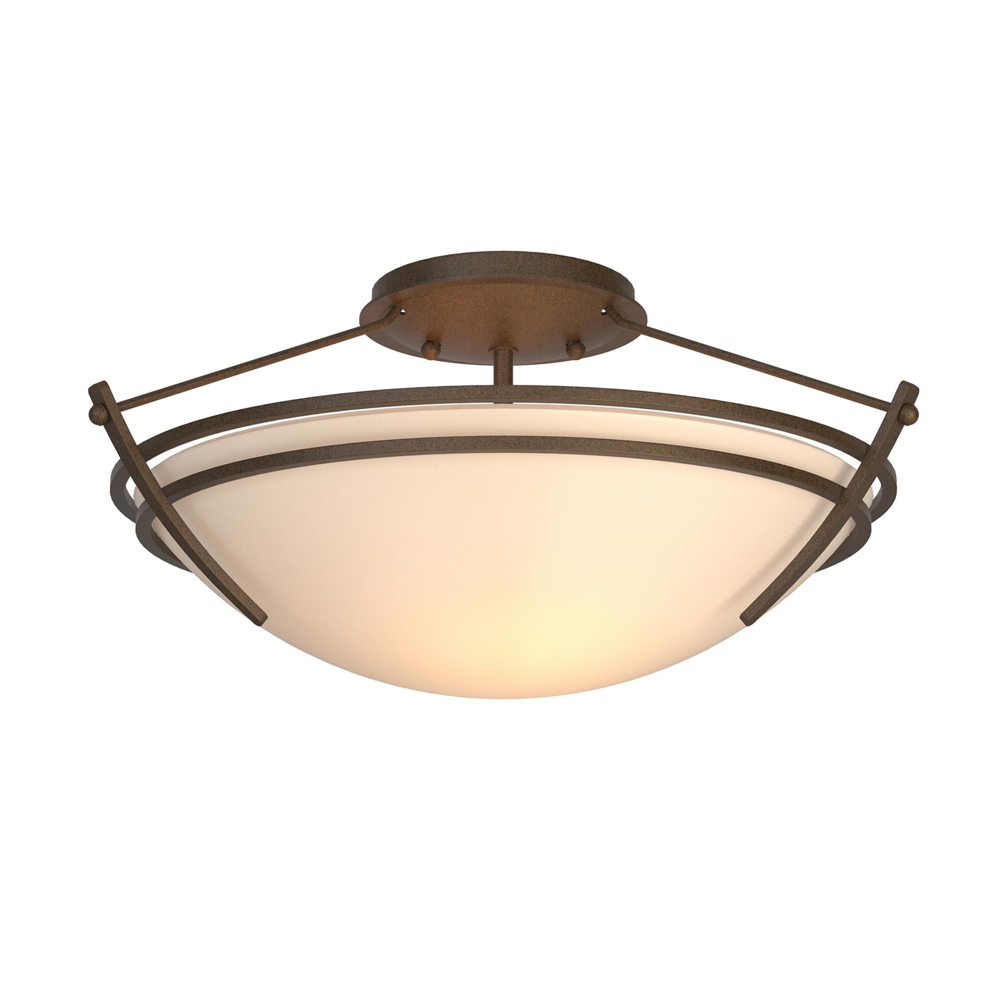Presidio Tryne 16 Inch 2 Light Semi Flush Mount by Hubbardton Forge