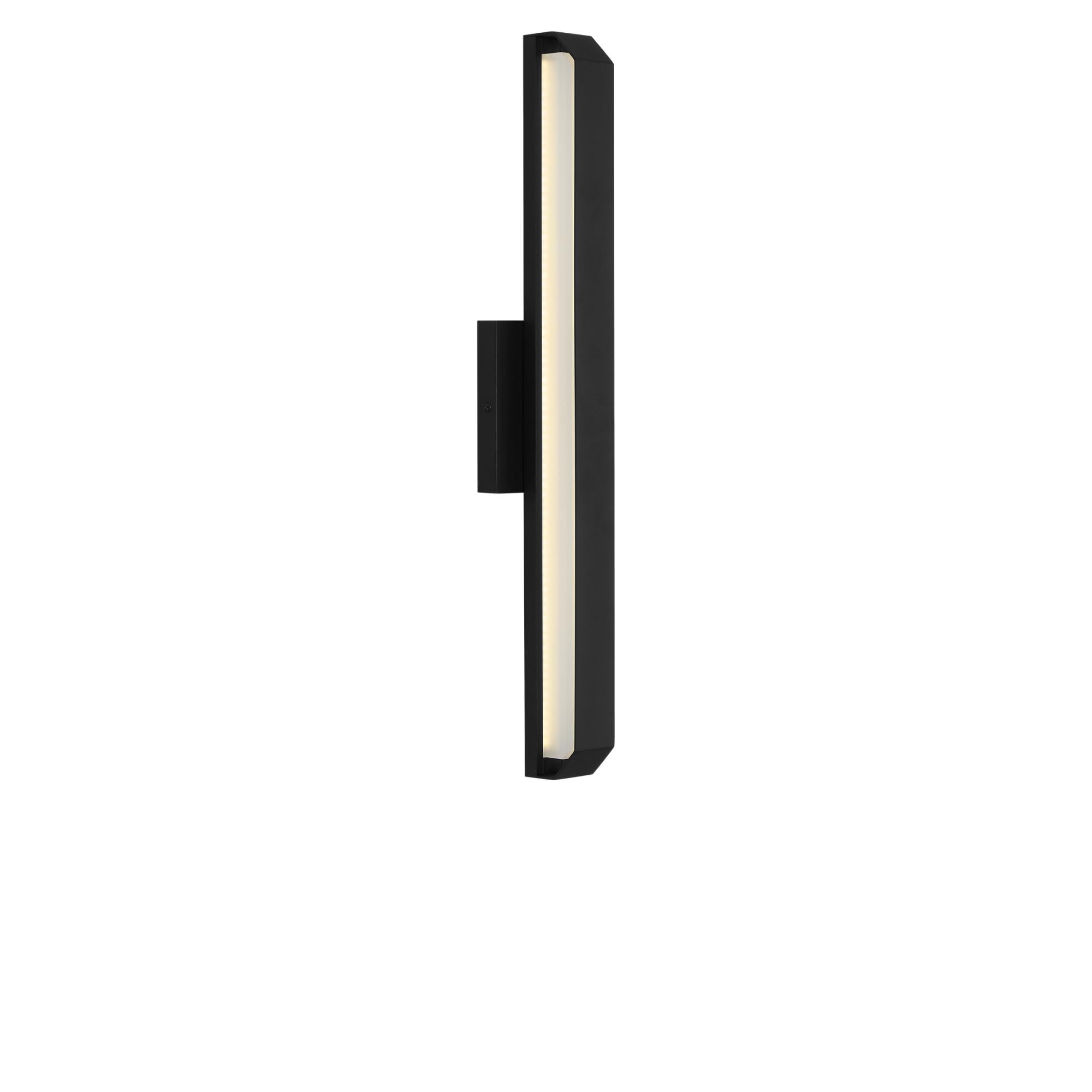 Shown in Textured Black finish and Etched Acrylic shade