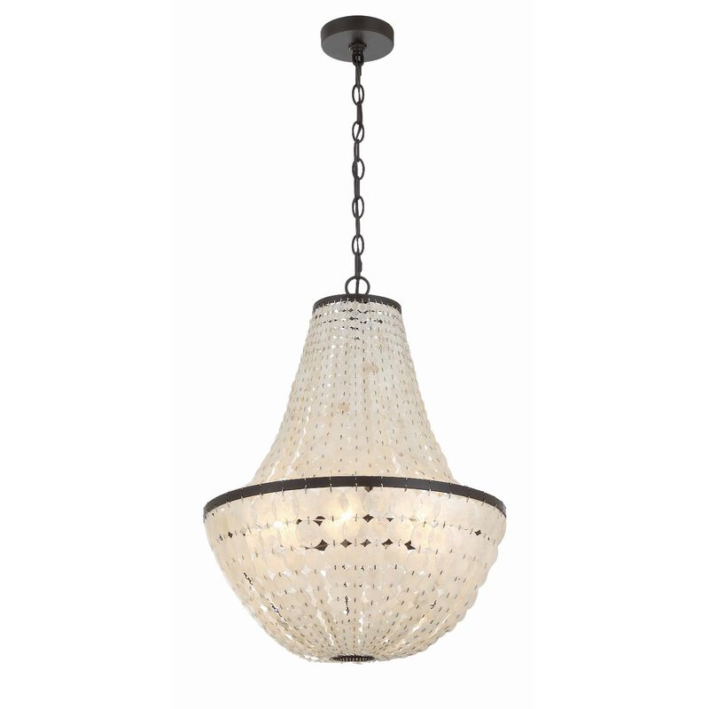 Brielle 18 Inch 6 Light Mini Chandelier by Crystorama
