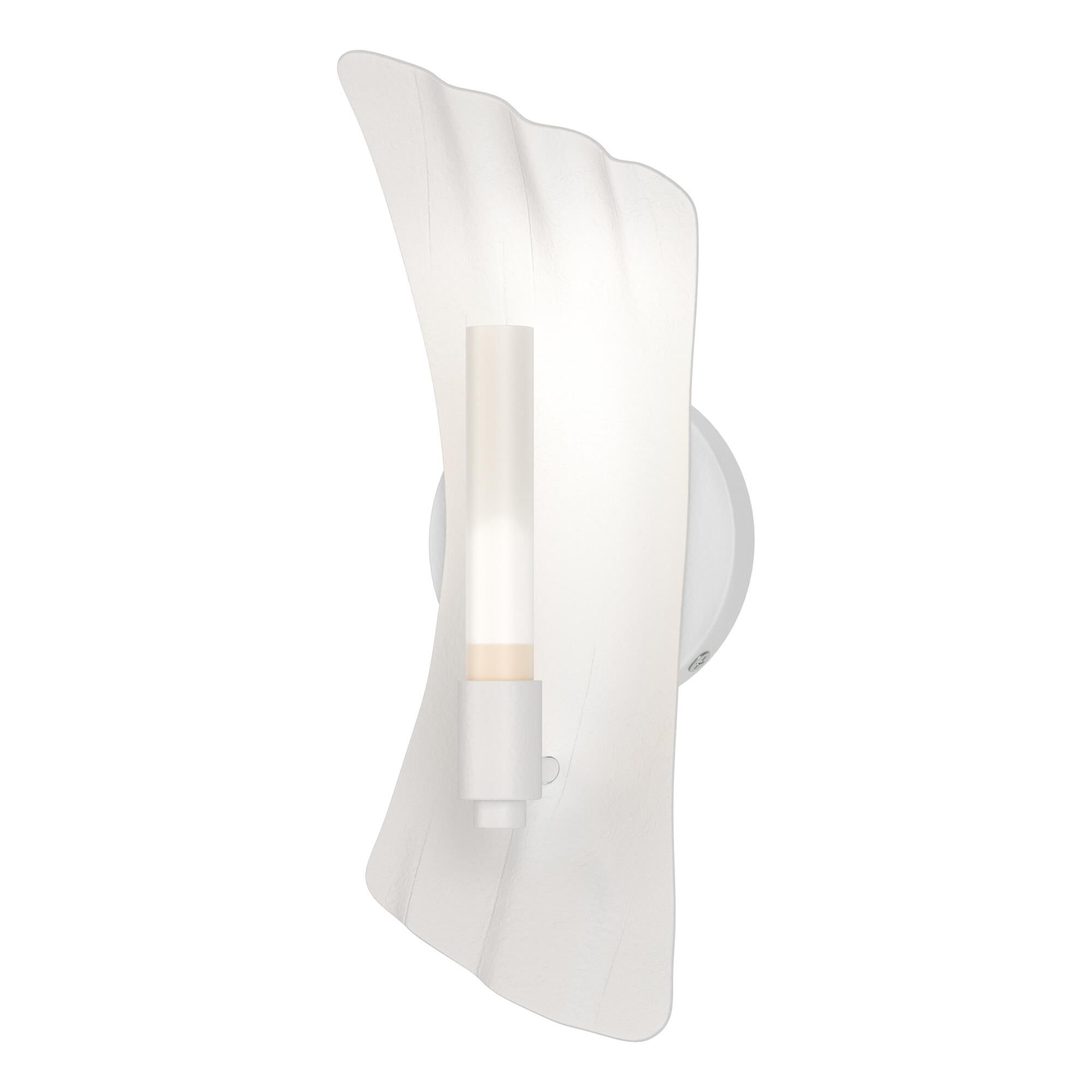 Shown in White finish and Frosted glass