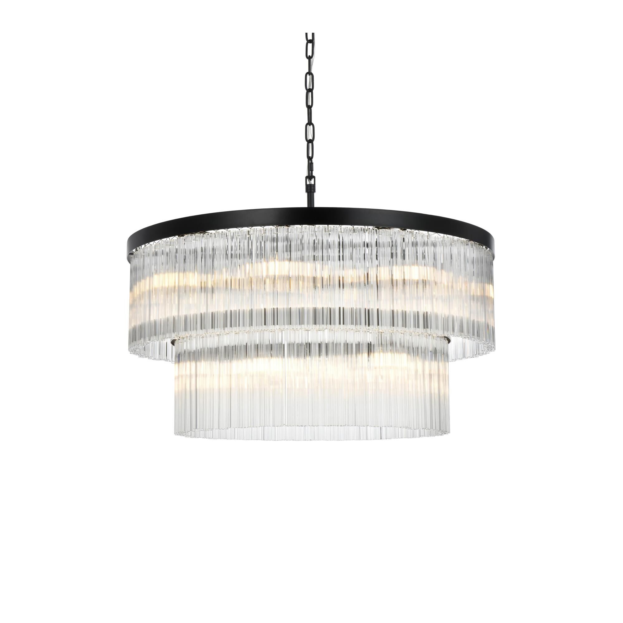 Harlow 32 Inch Chandelier by Elegant Lighting