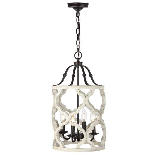 Quinby 12 Inch LED Cage Pendant by Safavieh