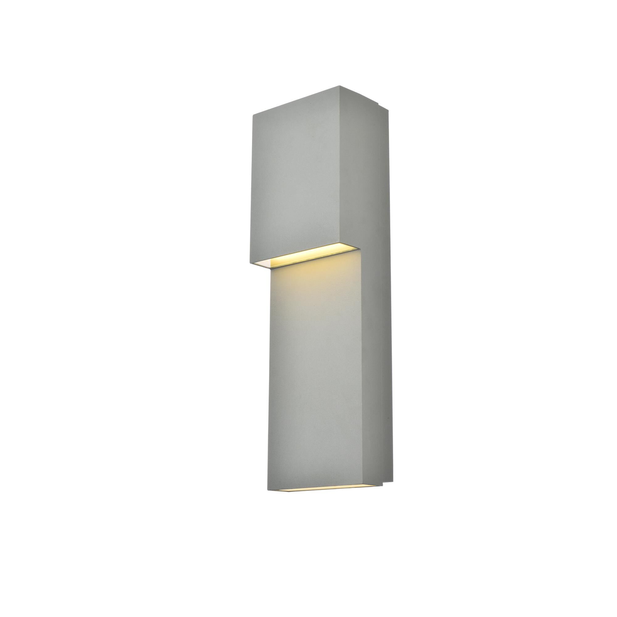 Elegant Lighting Raine 16 Inch Tall LED Outdoor Wall Light