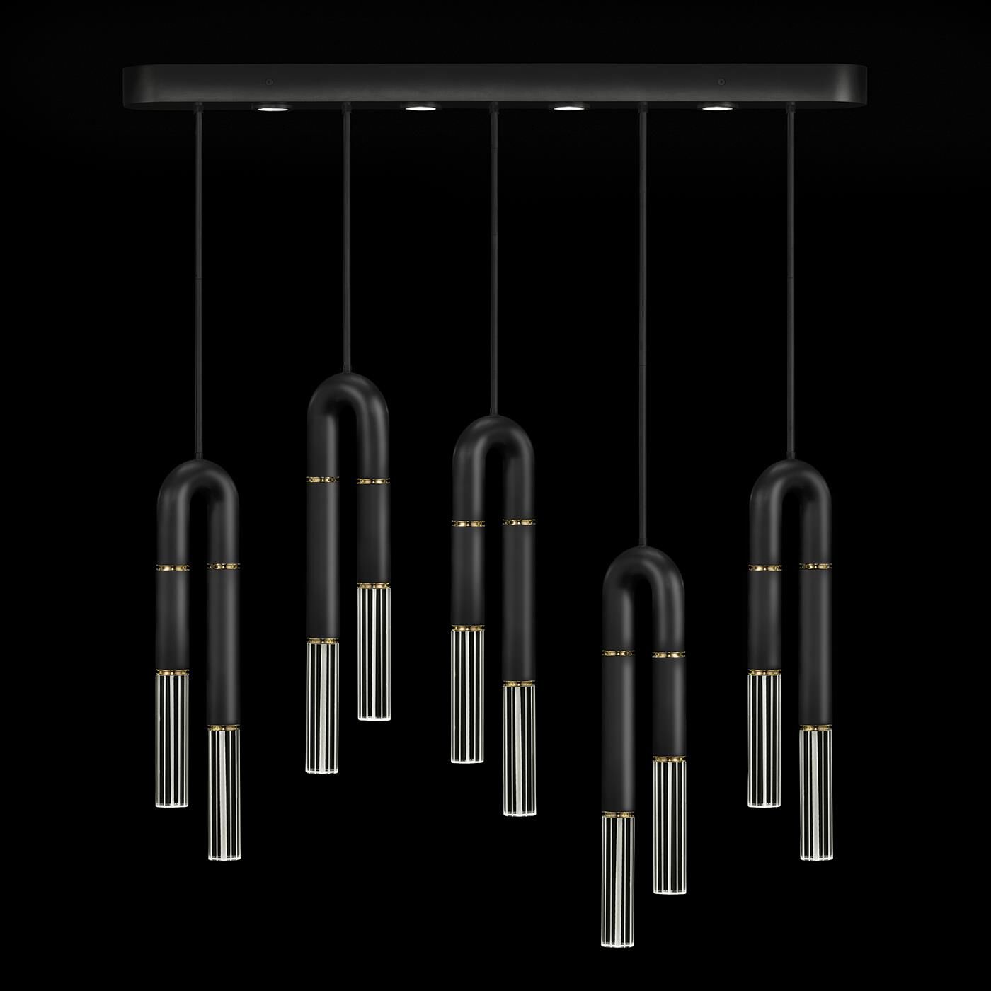 Antonia Linear Suspension Light by Fine Art Handcrafted Lighting