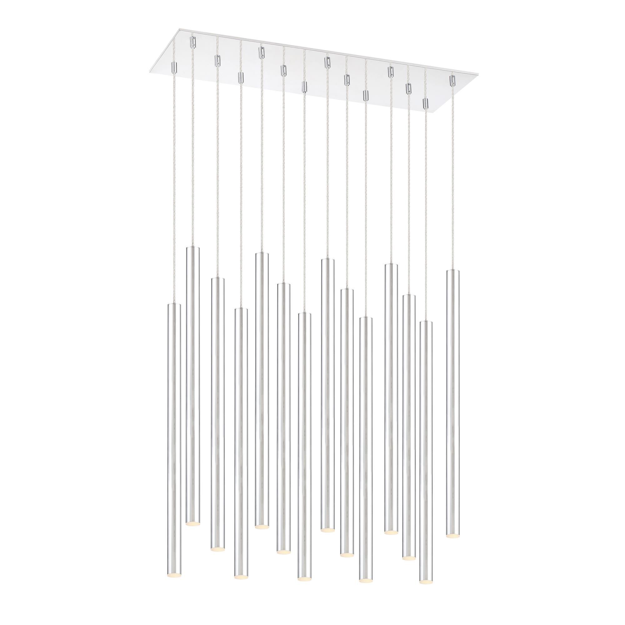 Shown in Chrome finish and Steel glass and Steel shade