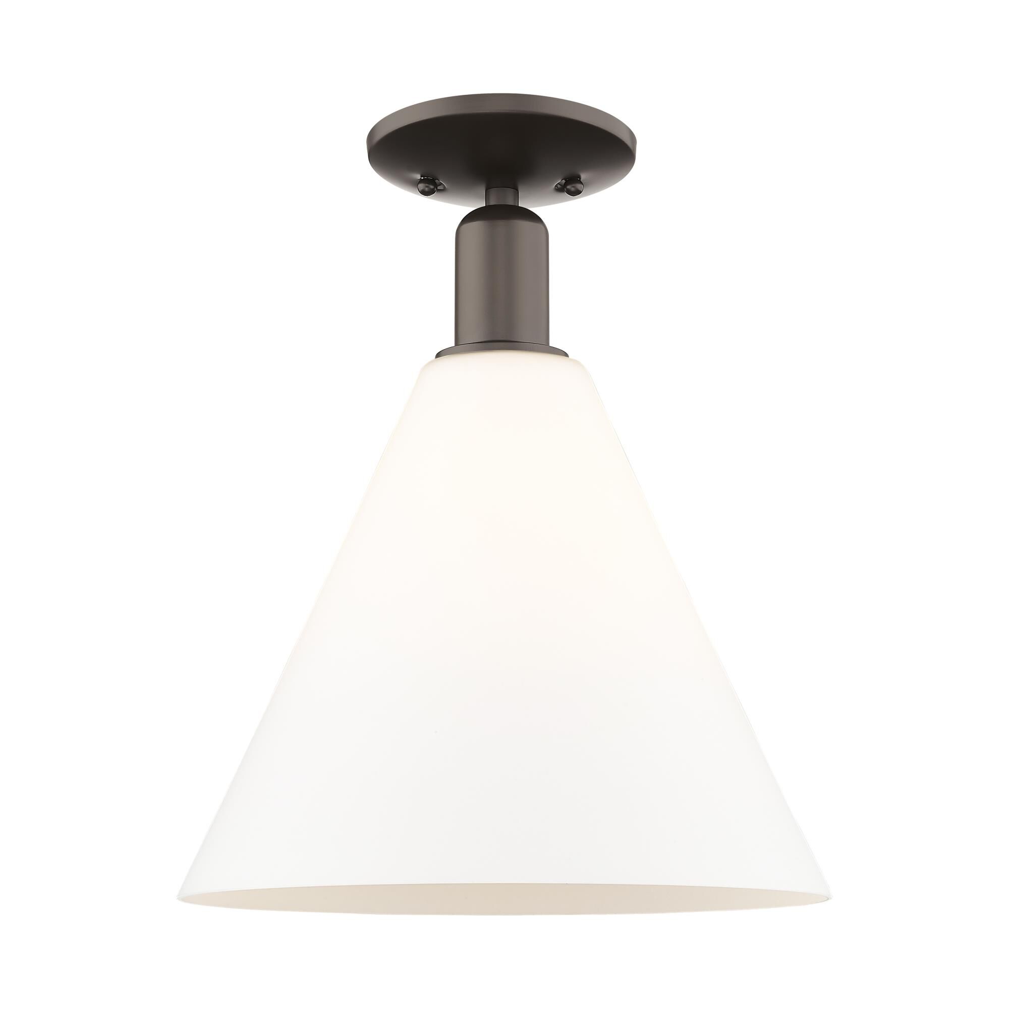 Bruno Marashlian Berkshire Glass 12 Inch Semi Flush Mount by Innovations Lighting