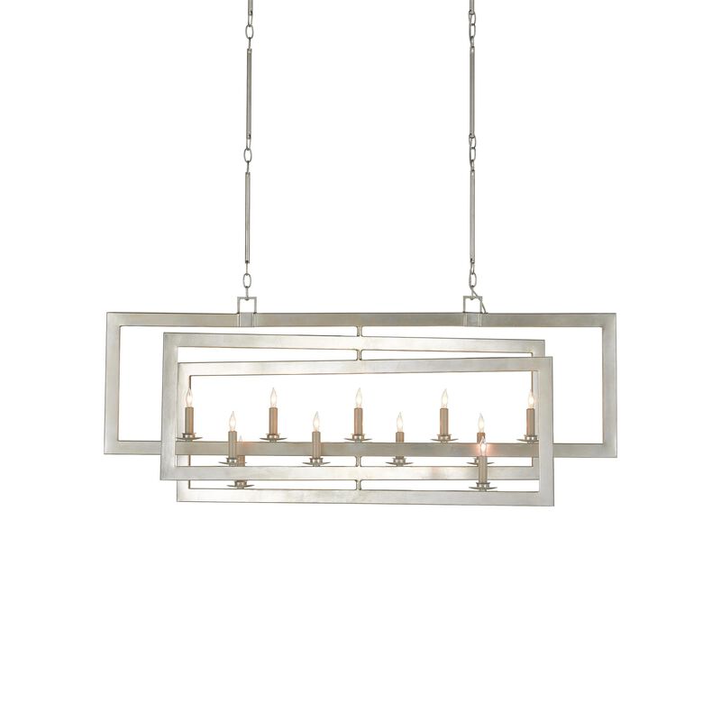 Middleton 54 Inch 11 Light Linear Suspension Light by Currey and Company