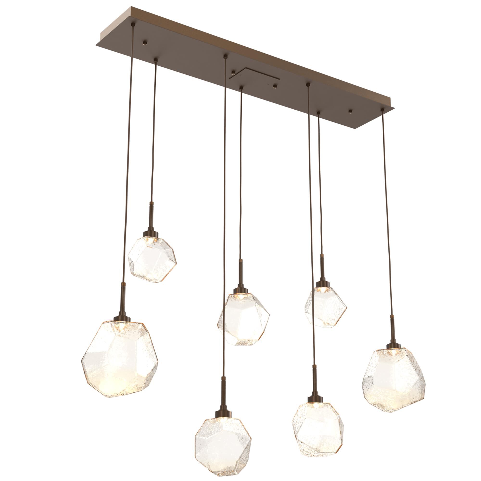 Shown in Flat Bronze finish and Amber glass