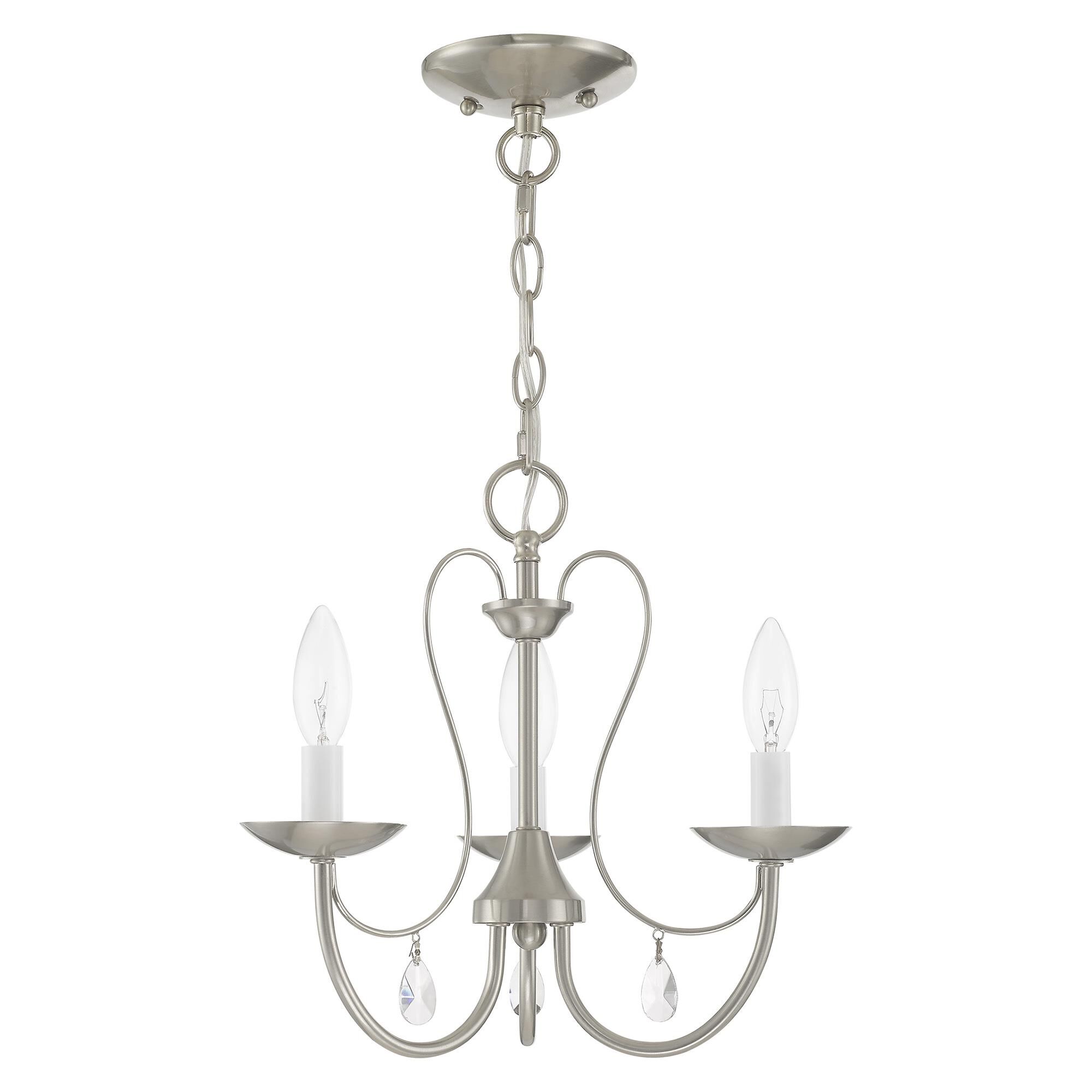 Mirabella 14 Inch 3 Light Mini Chandelier by Livex Lighting