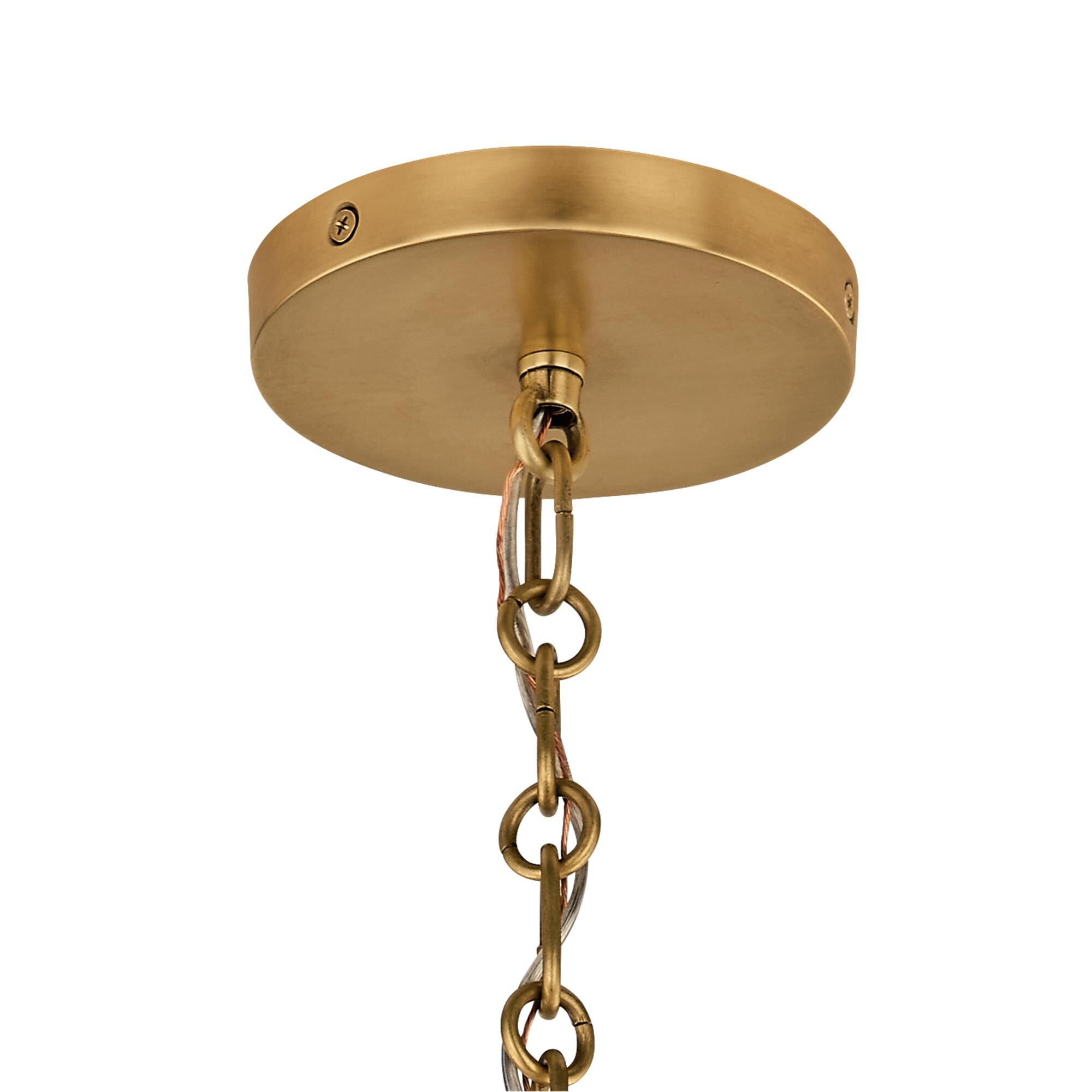 Shown in Lacquered Brass finish and Lacquered Brass shade