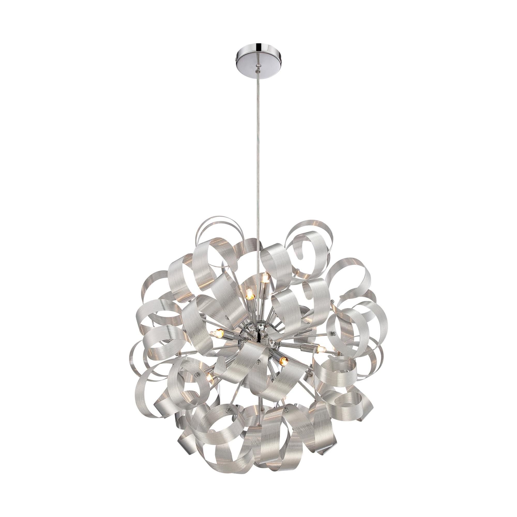 Platinum Collection Ribbons 23 Inch Large Pendant by Quoizel