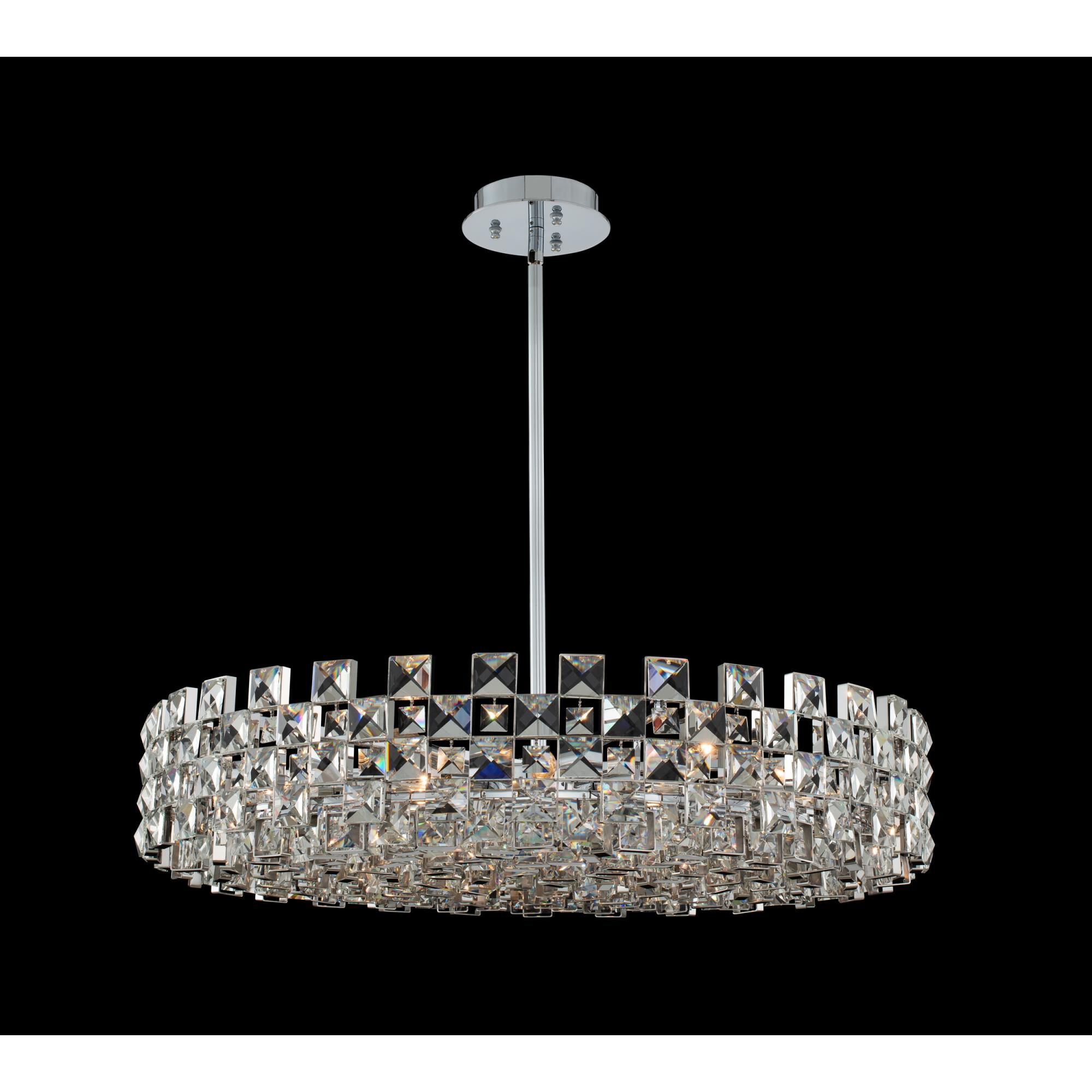 Shown in Polished Chrome finish and Firenze crystal