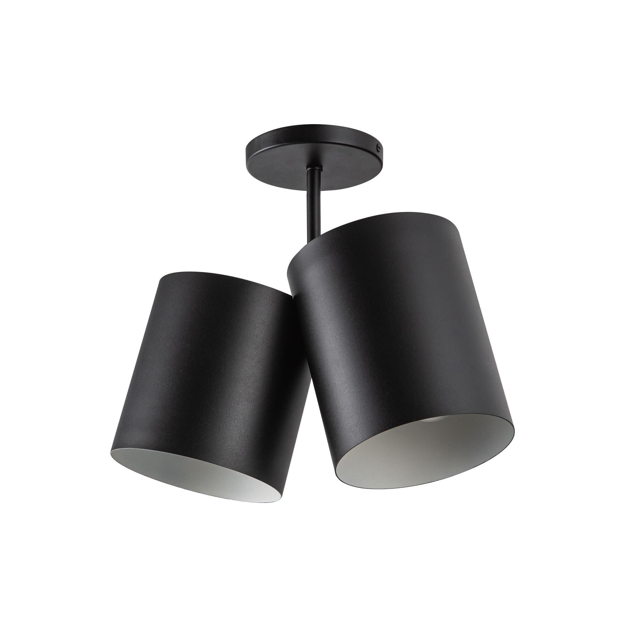 Shown in Black finish and Steel shade