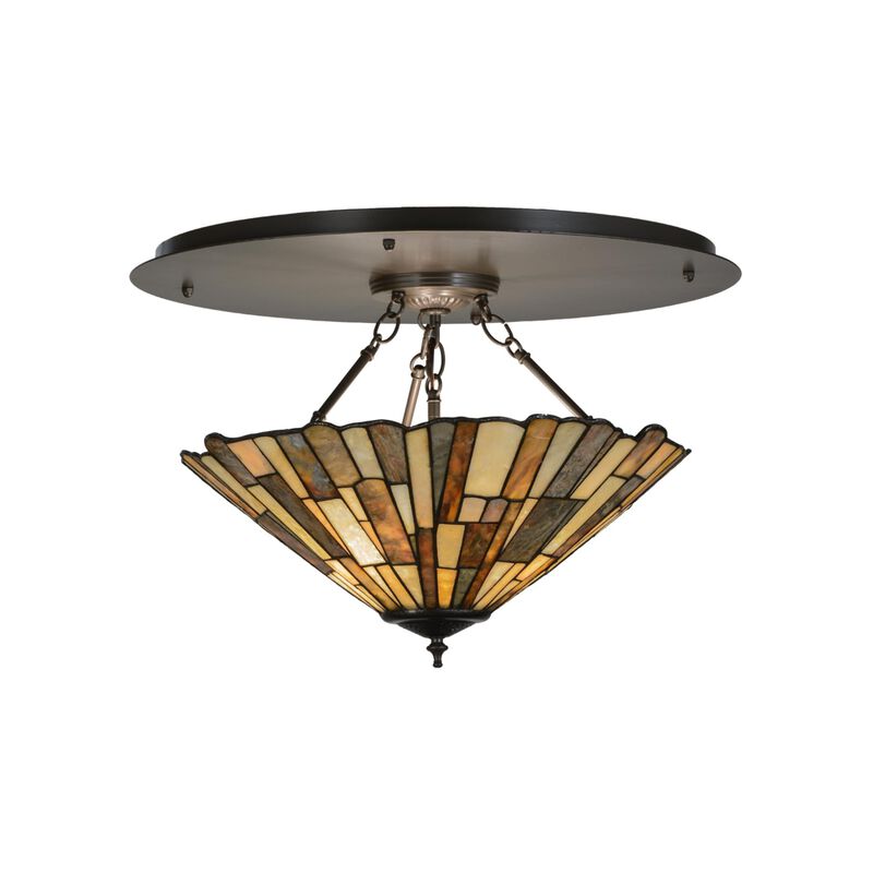 24 Inch 3 Light Flush Mount by Meyda Lighting