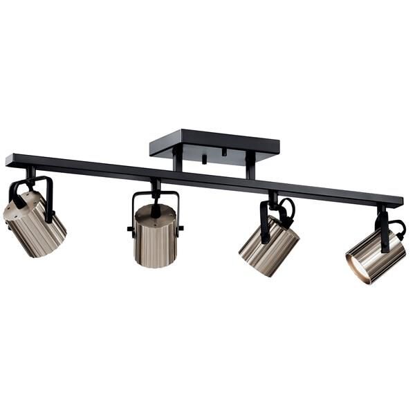 Shown in Black finish and Extruded Aluminum shade