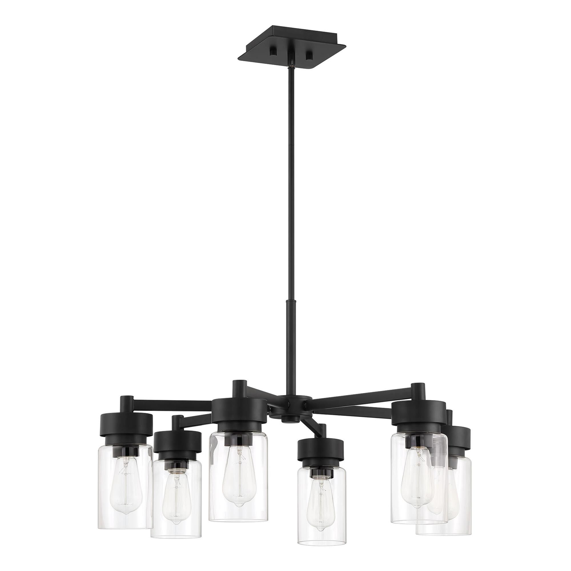 Shown in Midnight finish and Clear glass