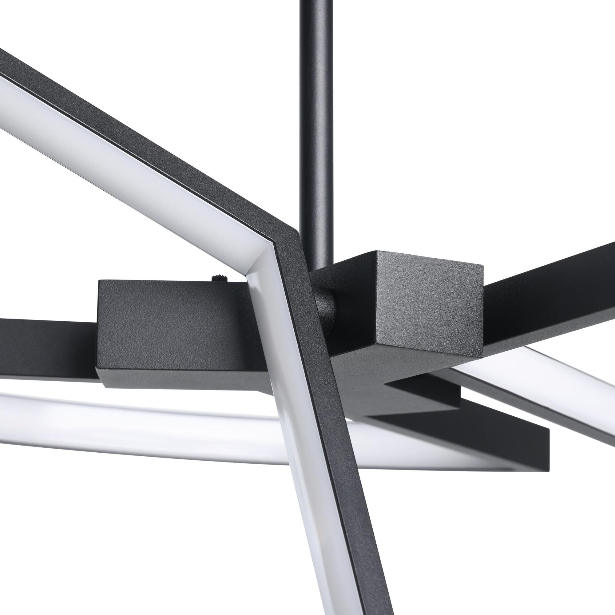 Shown in Textured Black finish and White shade