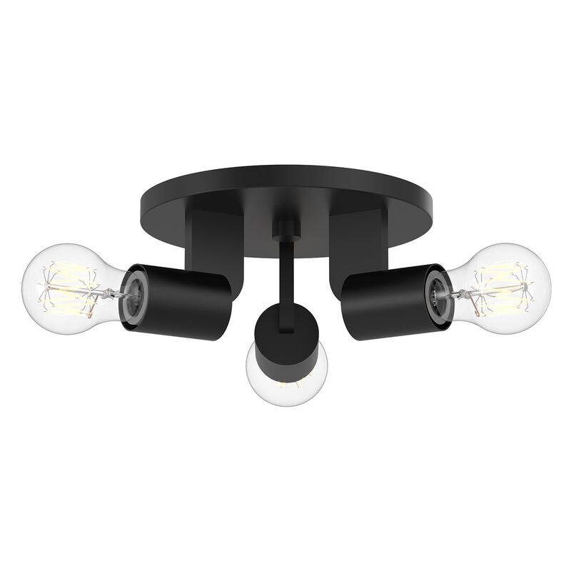 Claire 10 Inch 3 Light Semi Flush Mount by Alora Mood