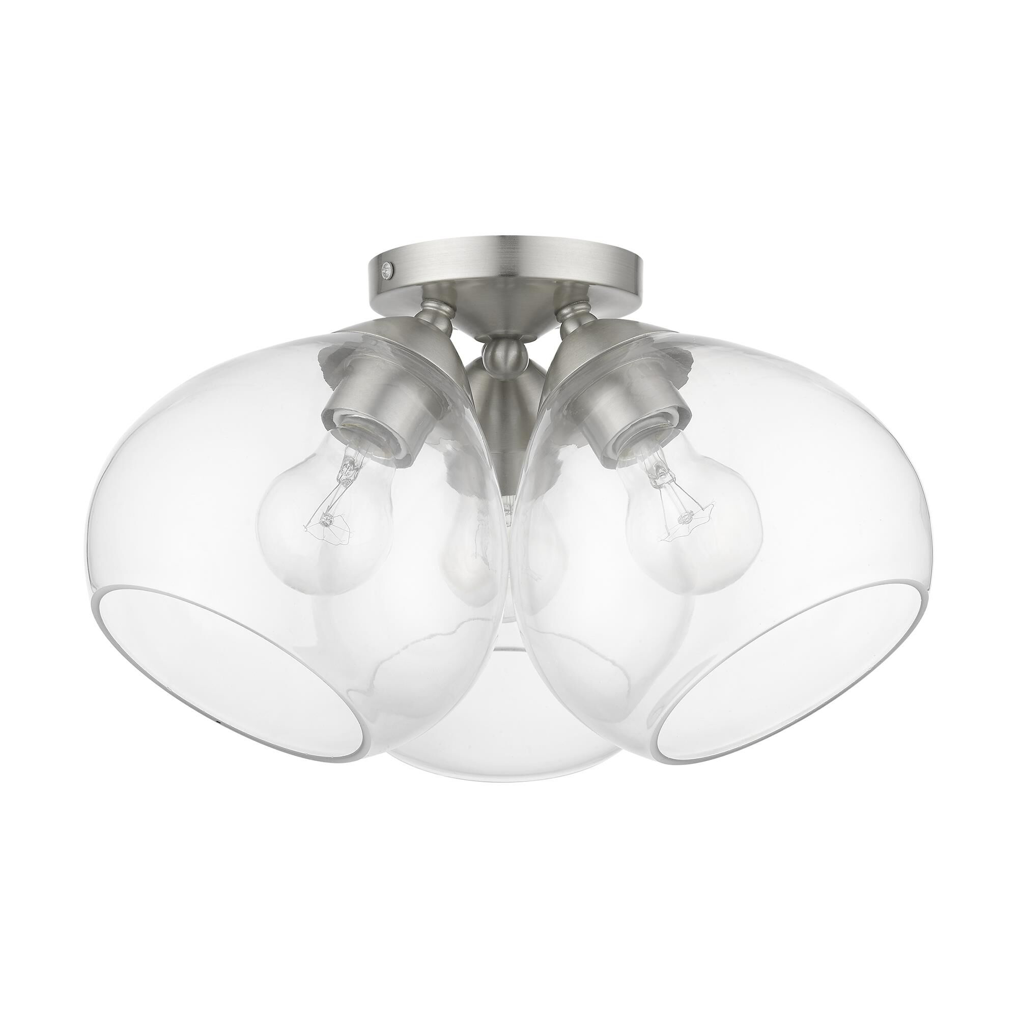 Catania 16 Inch 3 Light Semi Flush Mount by Livex Lighting