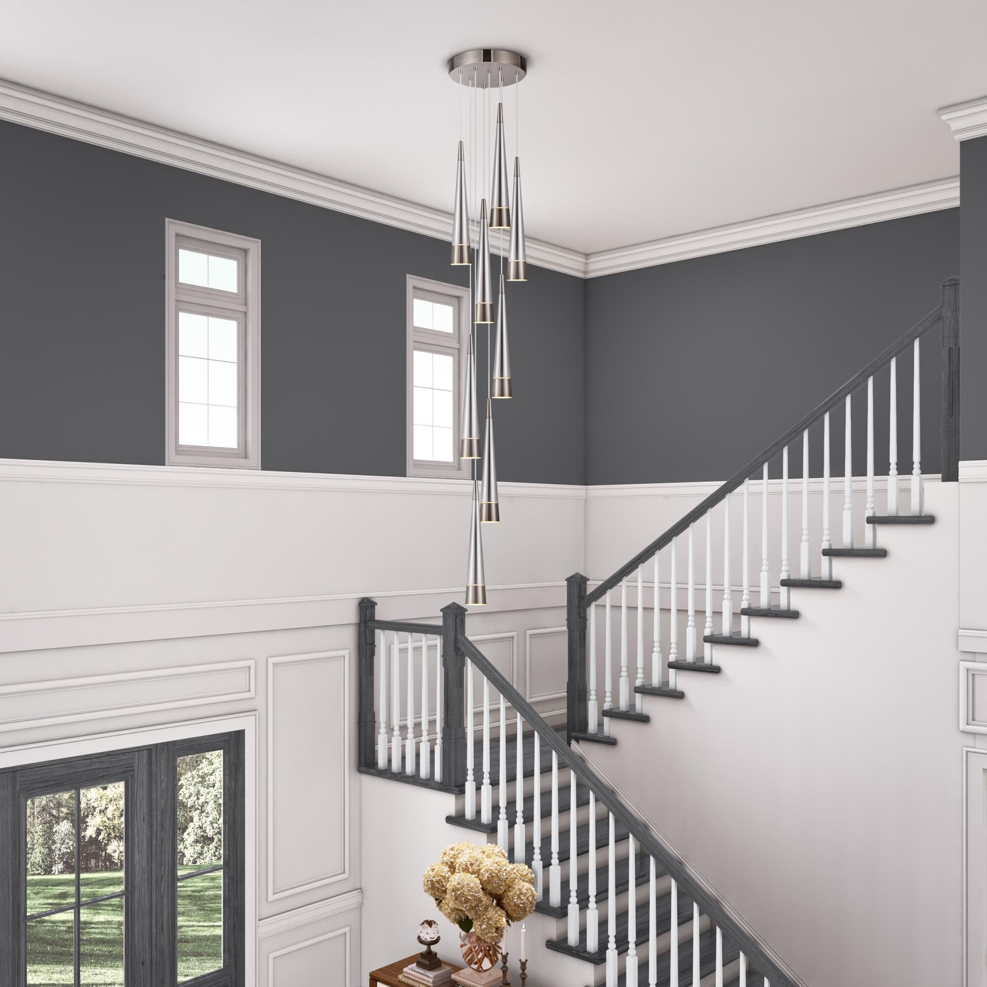 Shown in Pearl Black and Smoke finish and Clear glass