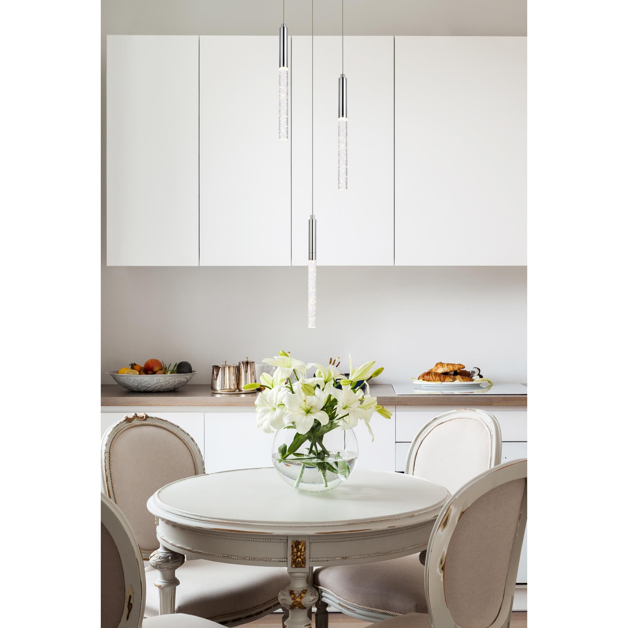 Ruelle 12 Inch 3 Light LED Multi Light Pendant by Elegant Lighting