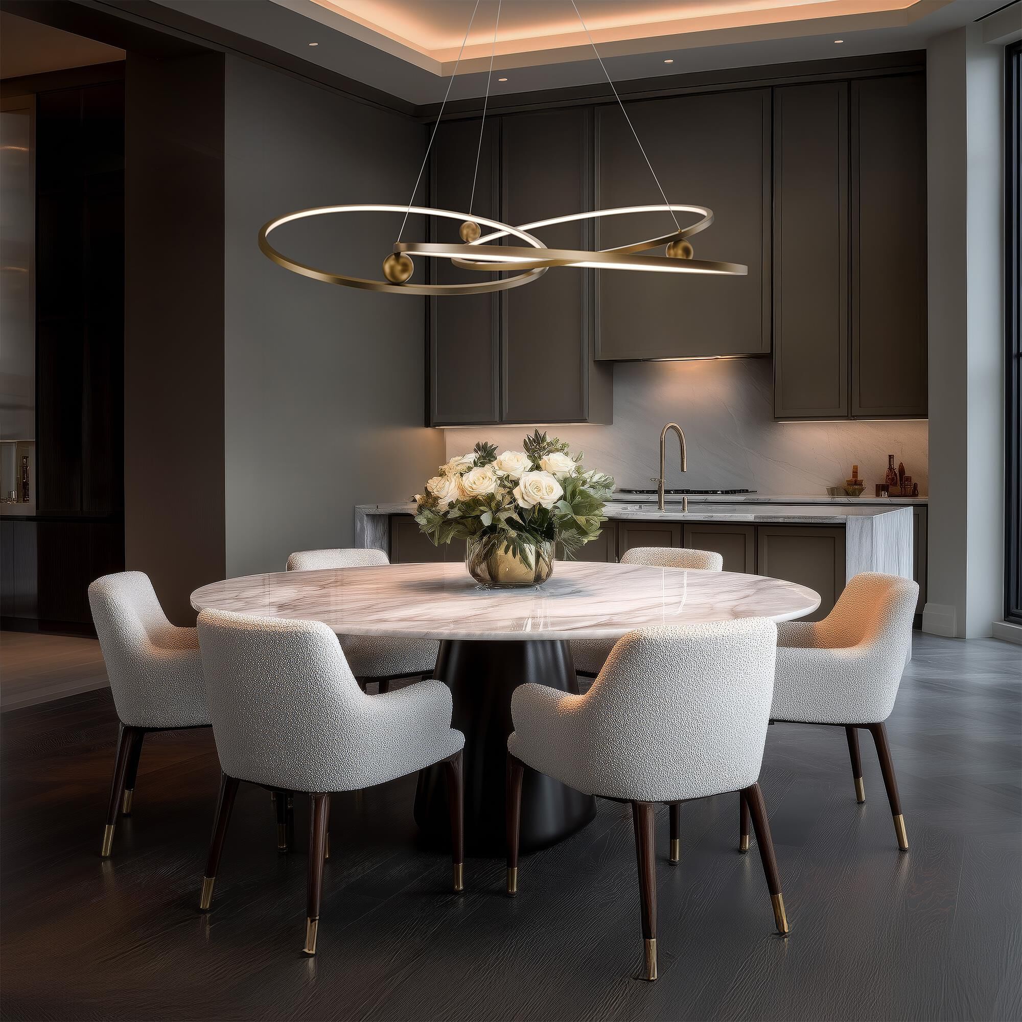 Sidewinder 60 Inch Chandelier by dweLED