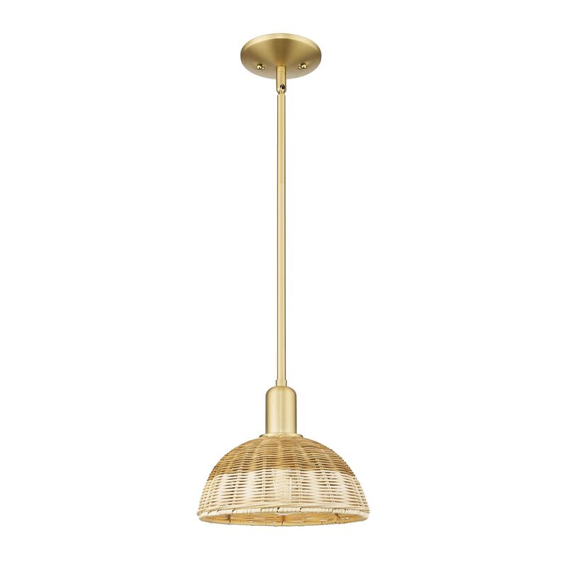 Bruno Marashlian Natural Ballston Dome 9 Inch Mini Pendant by Innovations Lighting