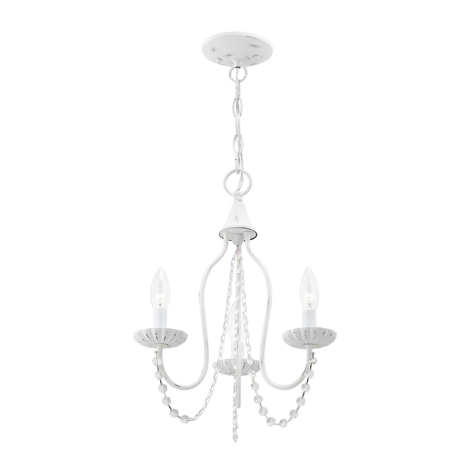 Alessia 13 Inch 3 Light Mini Chandelier by Livex Lighting