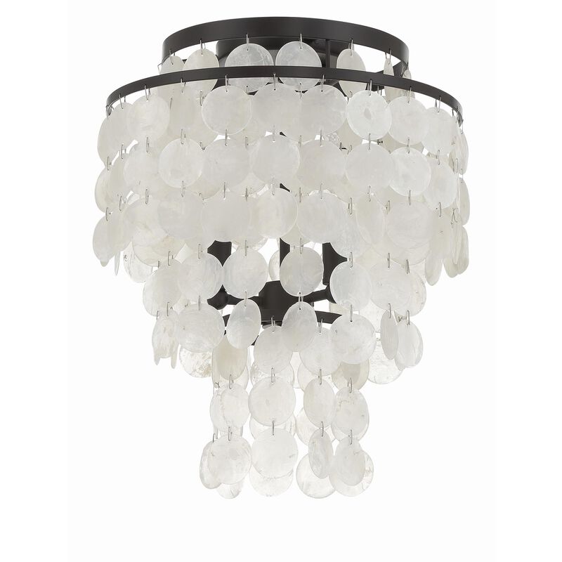 Brielle 13 Inch 3 Light Semi Flush Mount by Crystorama