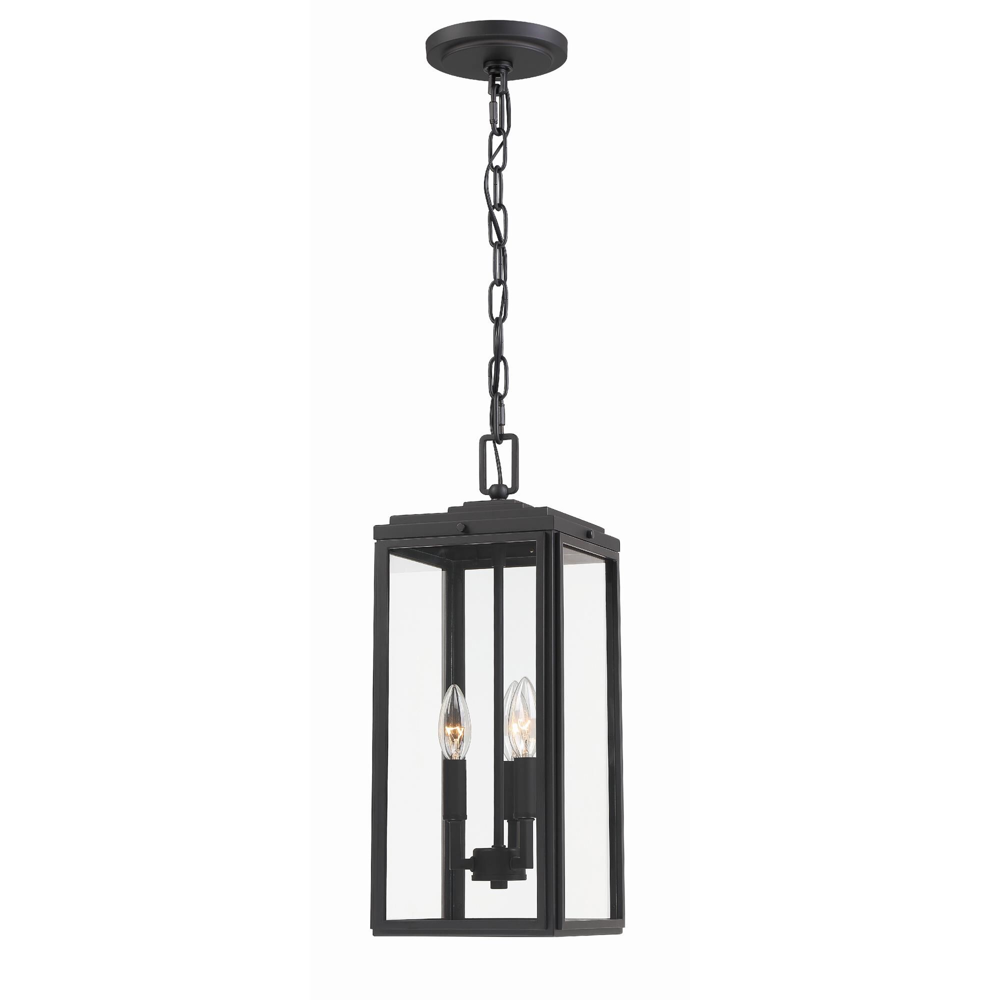 Shown in Matte Black finish and Clear glass and Clear Glass shade